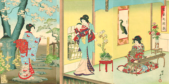 Chikanobu vation house print